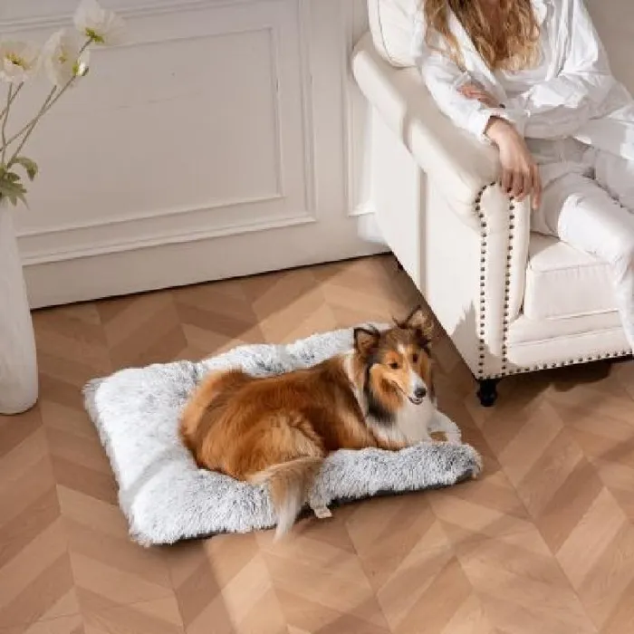 Tall Tails Cuddle Crate Bed Gray Large
