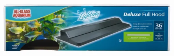 Deluxe Full Fluorescent Hood Black 36"