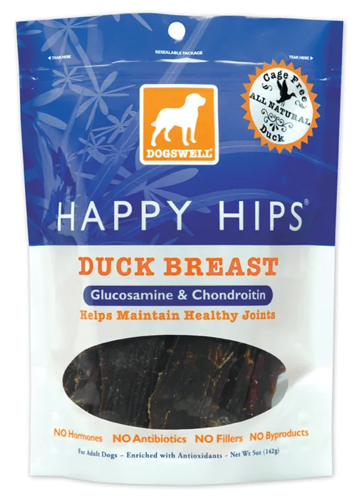 Dogswell Happy Hips Duck Liver Treat 5 Oz