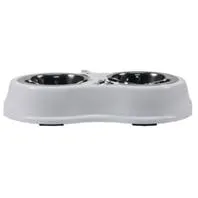 Burst Stainless Steel Double Diner White 16 Oz