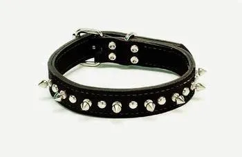 Harley Davidson Leather Spike Collar 1"x18"-black
