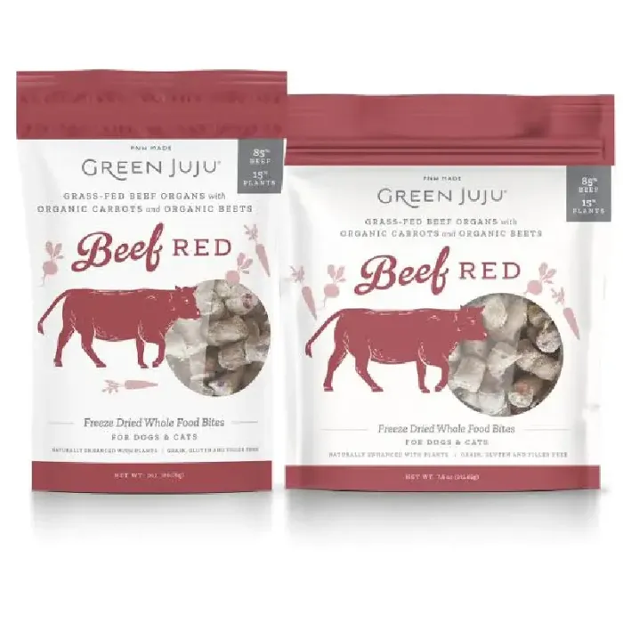 Green Juju Beef Red Frz-drd Food Bites 3-oz