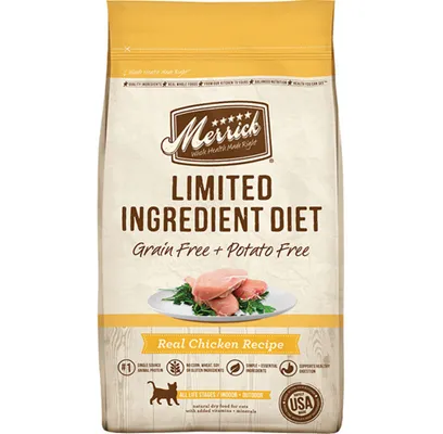 Limited Ingredient Diet Grain Free Real Chicken Recipe Dry Cat Food 4-lb
