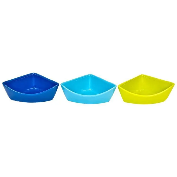 Corner Dish Ceramic Assorted Large;