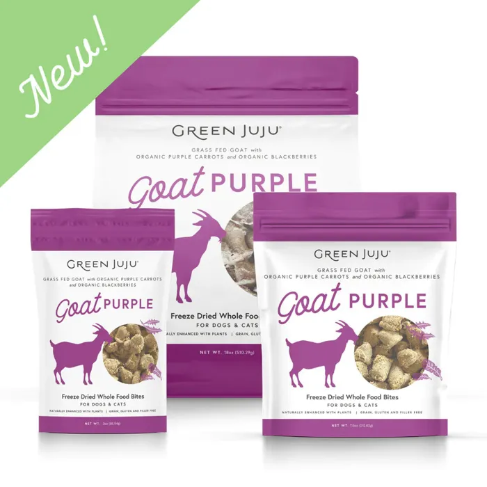 Green Juju Dog Freeze Dried Raw Goat 14-oz