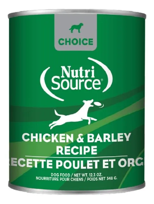 Nutrisource Dog Can Choice Chkn & Barley 12/12.3 O