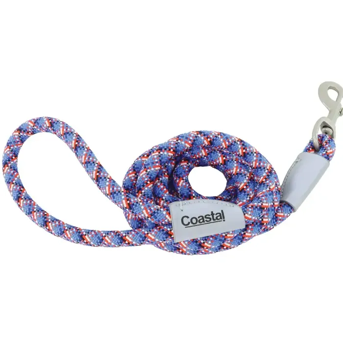 Pro Active Woven Reflective Rope Leash Cobalt