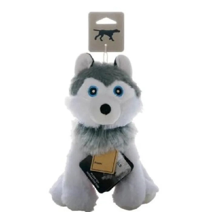 Tall Tails Holiday Husky Squeaker Dog Toy