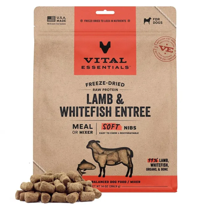 Vital Essentials FD Lamb & Fish Soft Nibs 14oz
