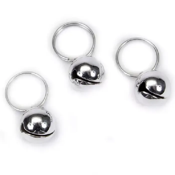 Round Dog Bells - Silver 3pk