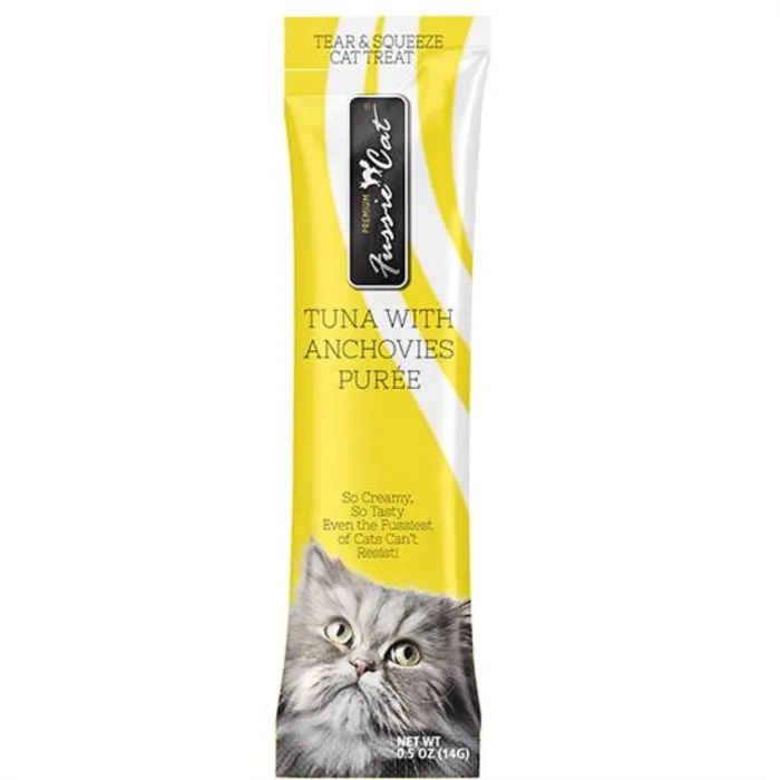 Fussie Cat Tuna & Anchovy Puree .5-oz 4-pk