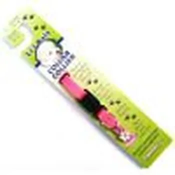 Adjustable Dog Collar, Neon Pink, 3/8" X 06"-08"