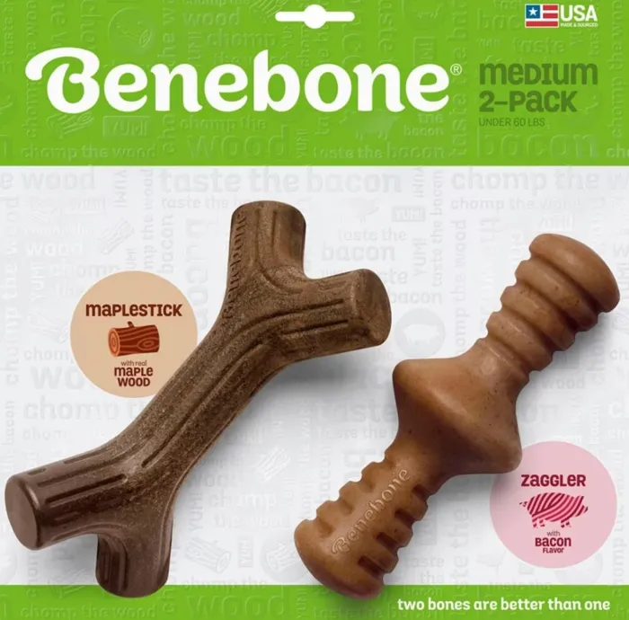 Benebone Maplestick/zaggler Combo Med 2pk