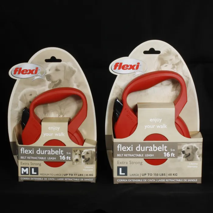 Flexi Lead Durabelt Medium Red 77 Lbs 16'