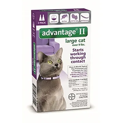 Advantage II Cat 9+ Large 2 Pack