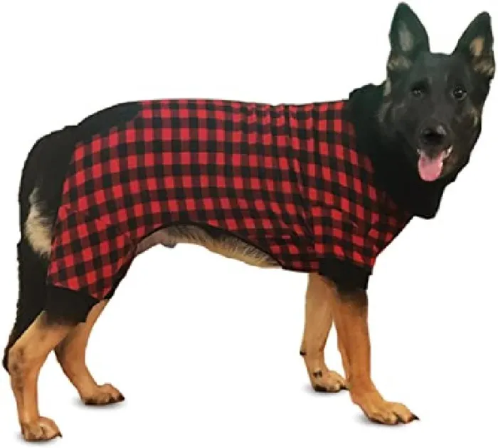 Fashion Pet Buffalo Plaid PJs Red Xsm