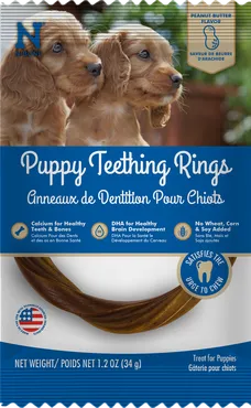 Nbone Puppy Teething Rings Peanut Butter Single