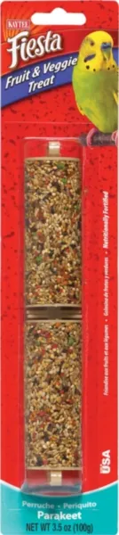 Kaytee Fiesta Parakeet Fruit Veggie Stick 3.5 Oz