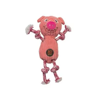 Ranch Roperz Pig Dog Toy Pink Med/12 Inch