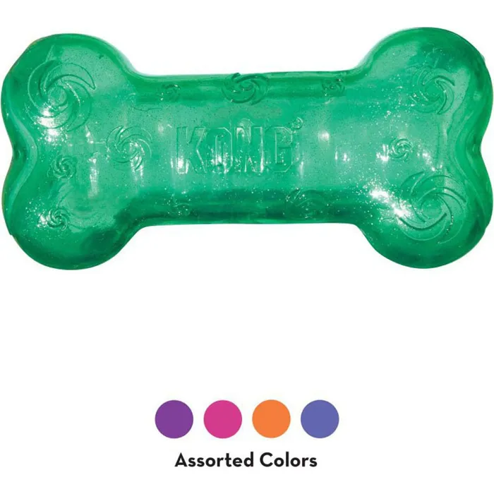 Squeezz Crackle Bone Dog Toy Medium