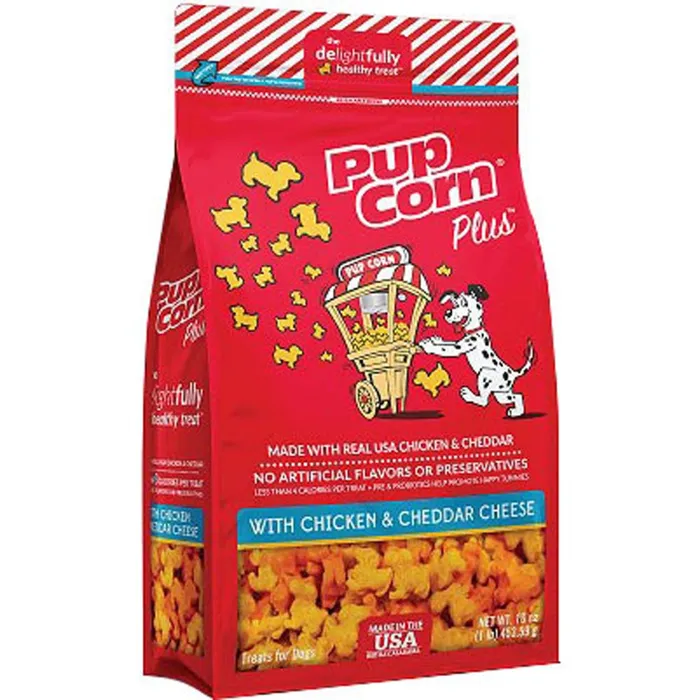 Pupcorn Healthy Dog Treats Cheese 16 Ounce