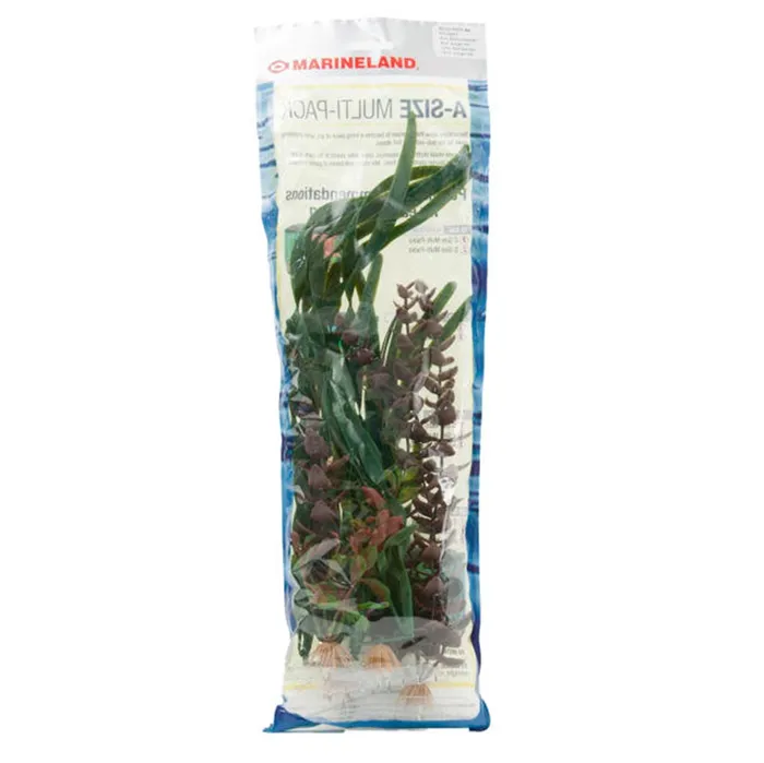 Multi-pack A3 Plastic Aquarium Plants 4 Pk