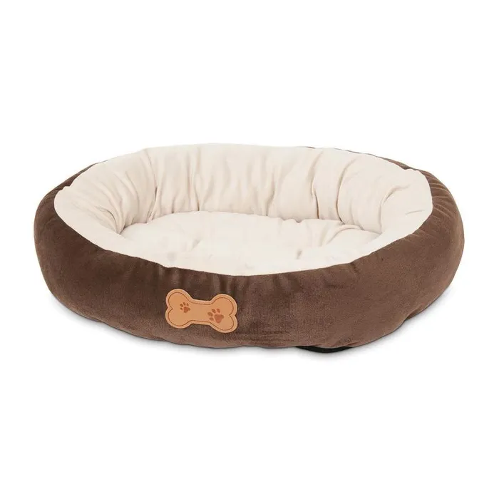 Oval Brown Bed 20"x16"