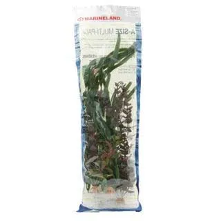 Multi-pack A3 Plastic Aquarium Plants 4 Pk