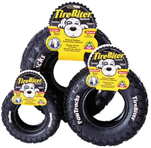 Tire Biter Rubber Chew Toy 8" Medium