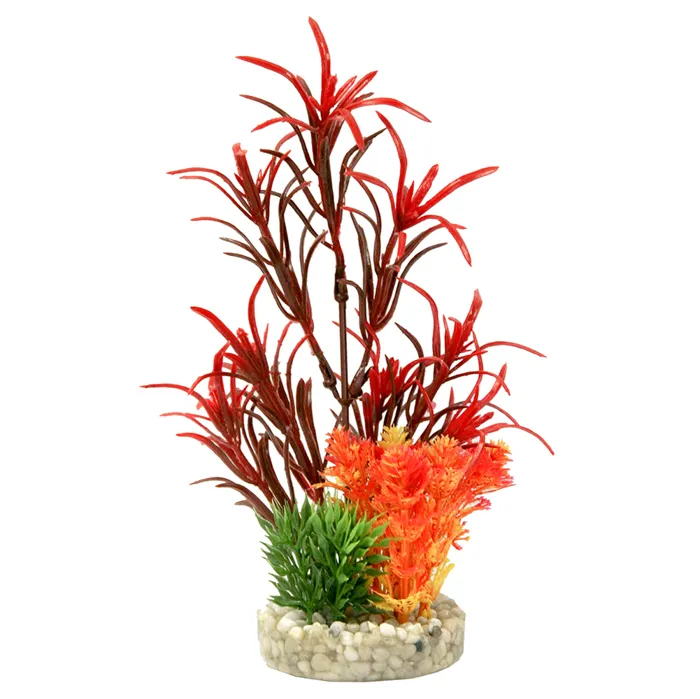 Gravel Base Plant Sea Grass Bouquet Red