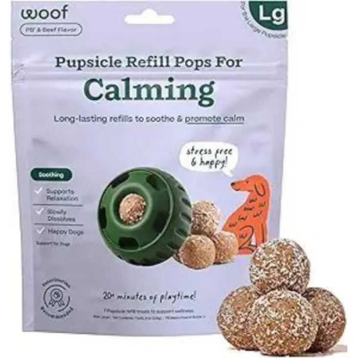 Woof Pupsicle Calming Beef Pops Lg
