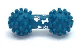 Vinyl Small Spike End Dumbbell Dog Toy, Red, 6.5"