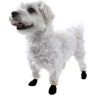 Waterproof Dog Boots, Black, 12 Count 2x-small