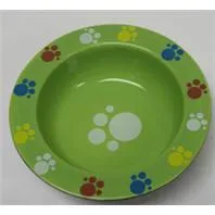 Trendy Wide Rim Dish 7" Green & Black