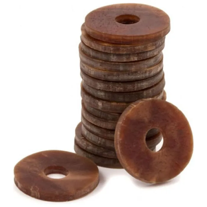 Busy Buddy Rawhide Treat Ring Refills, Original Rawhide, Medium