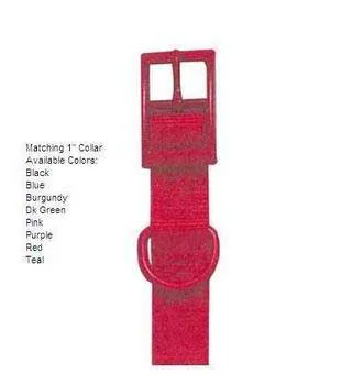 Nylon Collar 1"x18"-black