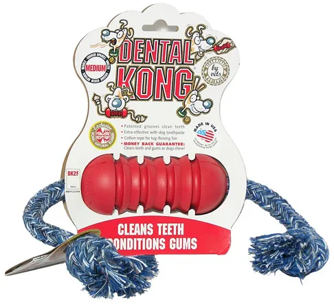 Kong Dental Kong With Rope Medium