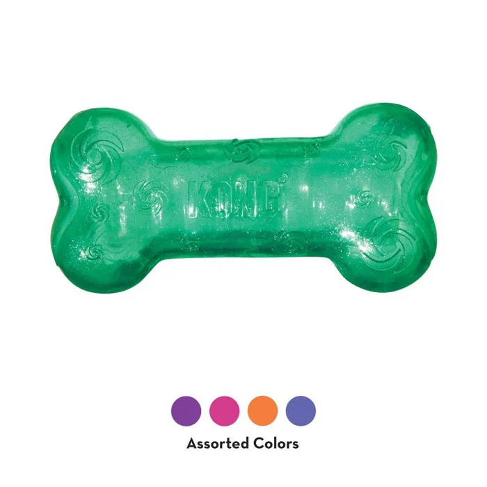 Squeezz Crackle Bone Dog Toy Medium