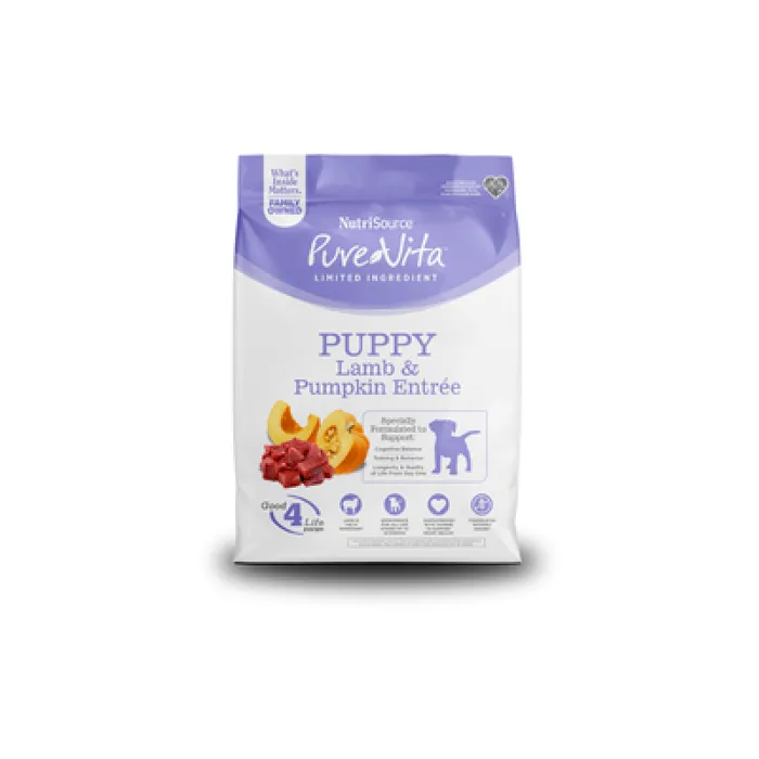 Nutrisource Pure Vita Lamb Pumpkin Puppy 4lb
