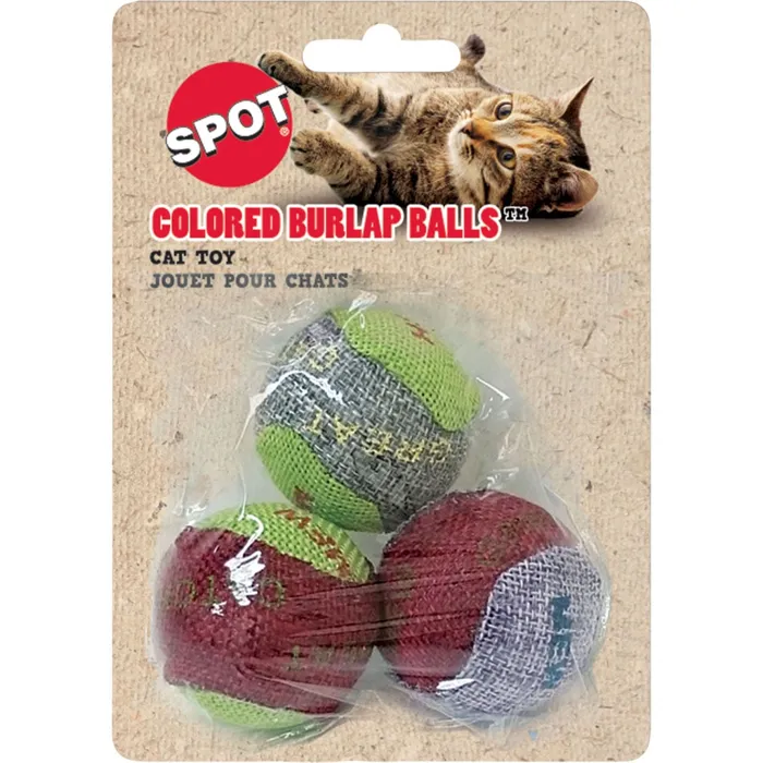 Spot Catnip Burlap Balls 3 Pack