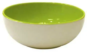8" Square Rim Dog Dish Green