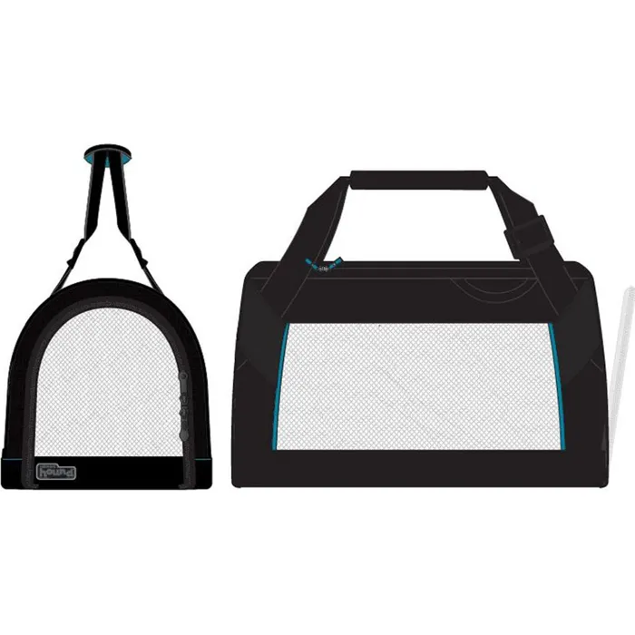 Pet Tour Carrier With Mesh Sides Black 19in
