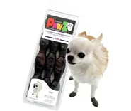 Waterproof Dog Boots, Black, 12 Count Tiny