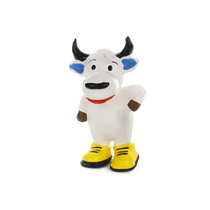 Knight Latex Mini Cow Dog Toy 2.75"
