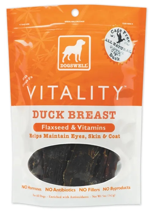 Dogswell Vitality Duck Treat 5 Oz
