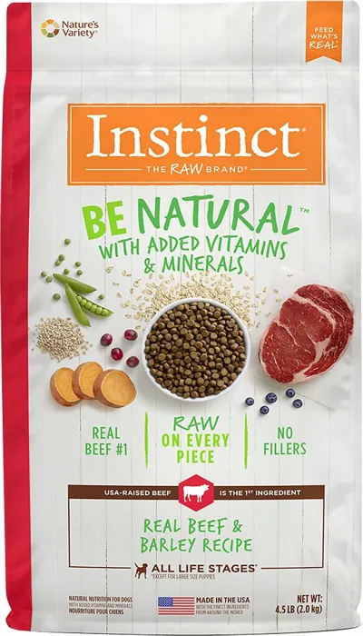 Instinct Natural Beef Dog 4.5#/
