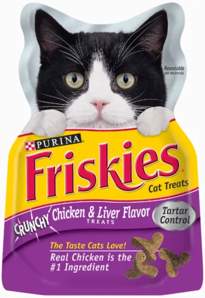 Friskies Chicken Liver Turkey Cat Treat 2.1 Oz