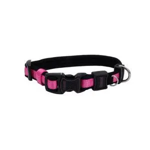 Adjustable Collar, Pink, 5/8" X 10"-14"