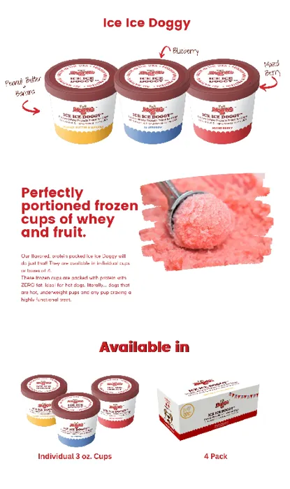 Dog o's Frozen Ice Dog Blueberry 3oz
