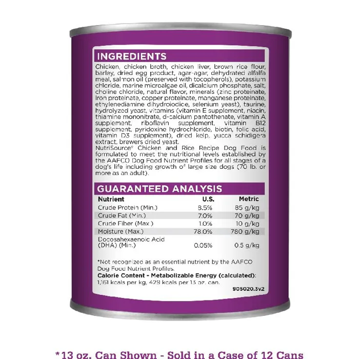 DISC Nutrisource Dog Puppy Can 13oz